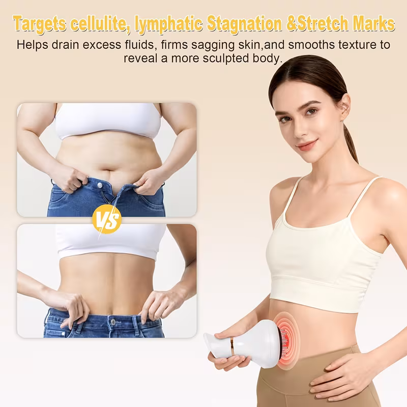 red shaping massager and anti fat massage tool assists in stretch marks and fat it can serve as an instrument for the legs muscles Product details 2
