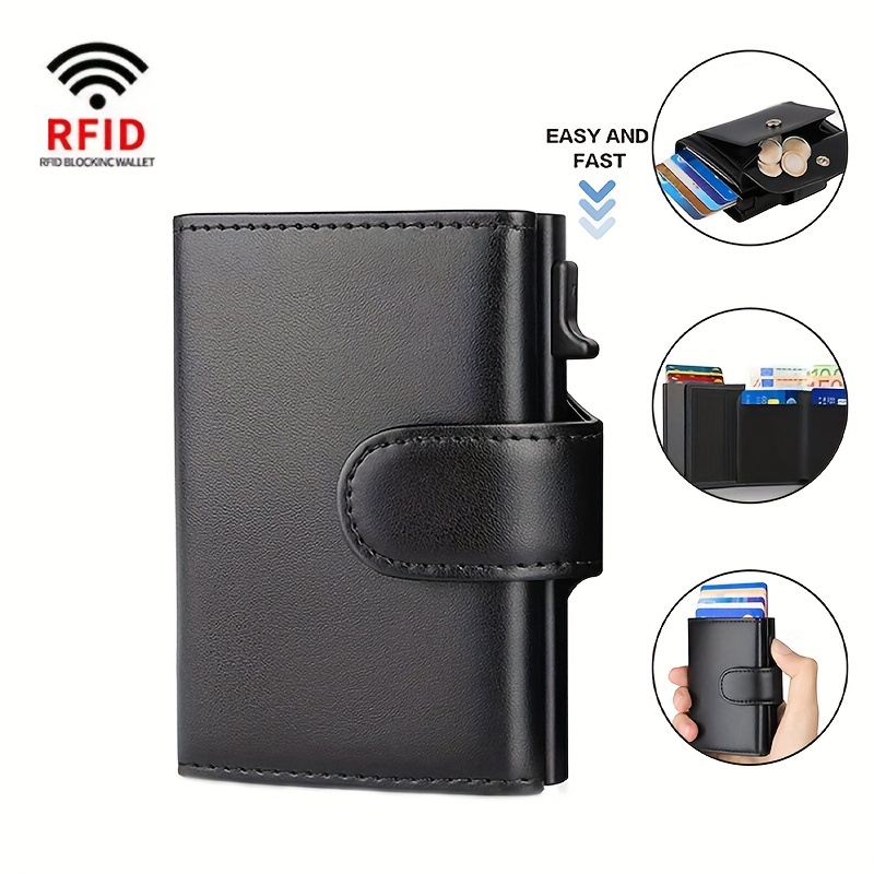 

1pc Men's Metal Card Holder, Credit Card Holder, Multi Functional Large Capacity Card Holder