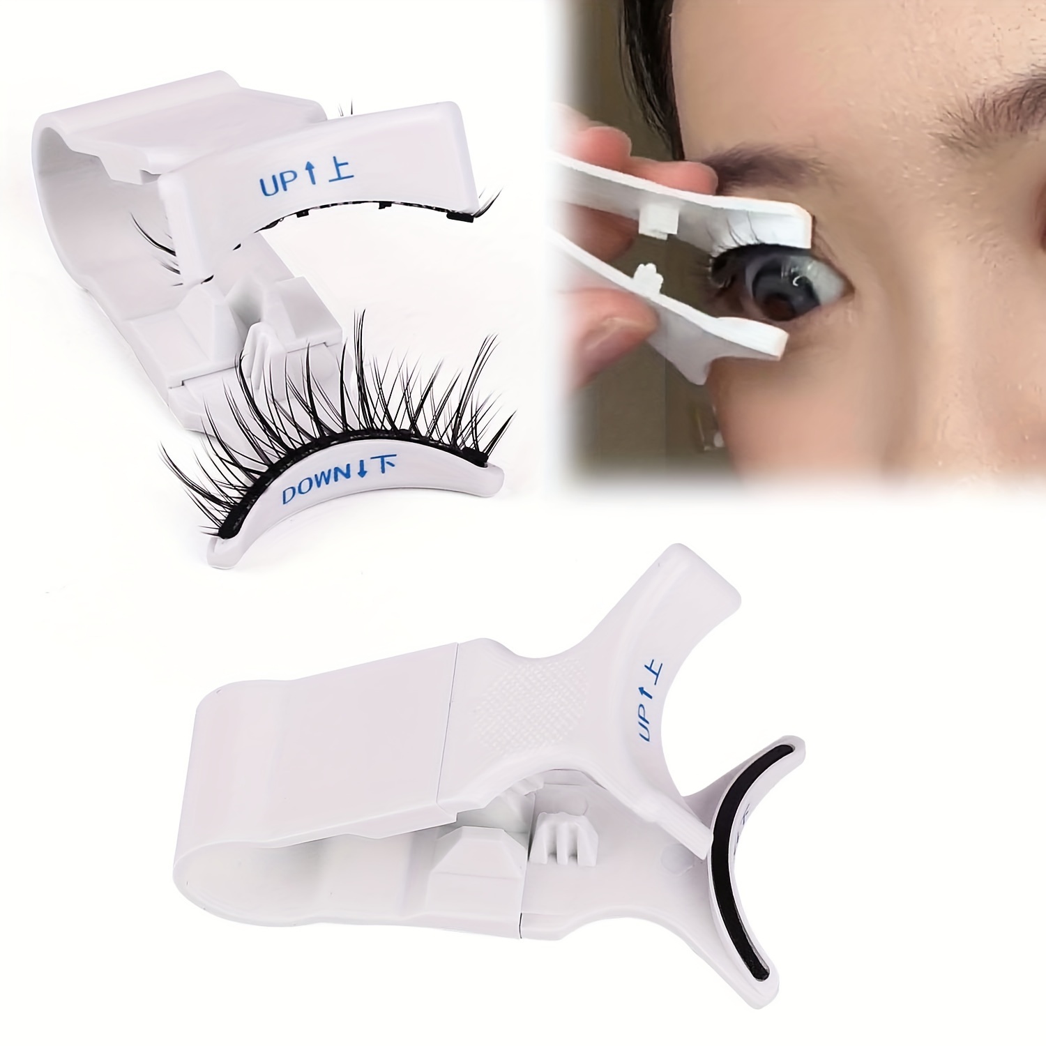 

1pc Magnetic Eyelash Curler, Special Eyelash Curler Abs Material, Up And Down Clip Screen, Light To Carry No Space Novice Can Also Be Easy To Operates