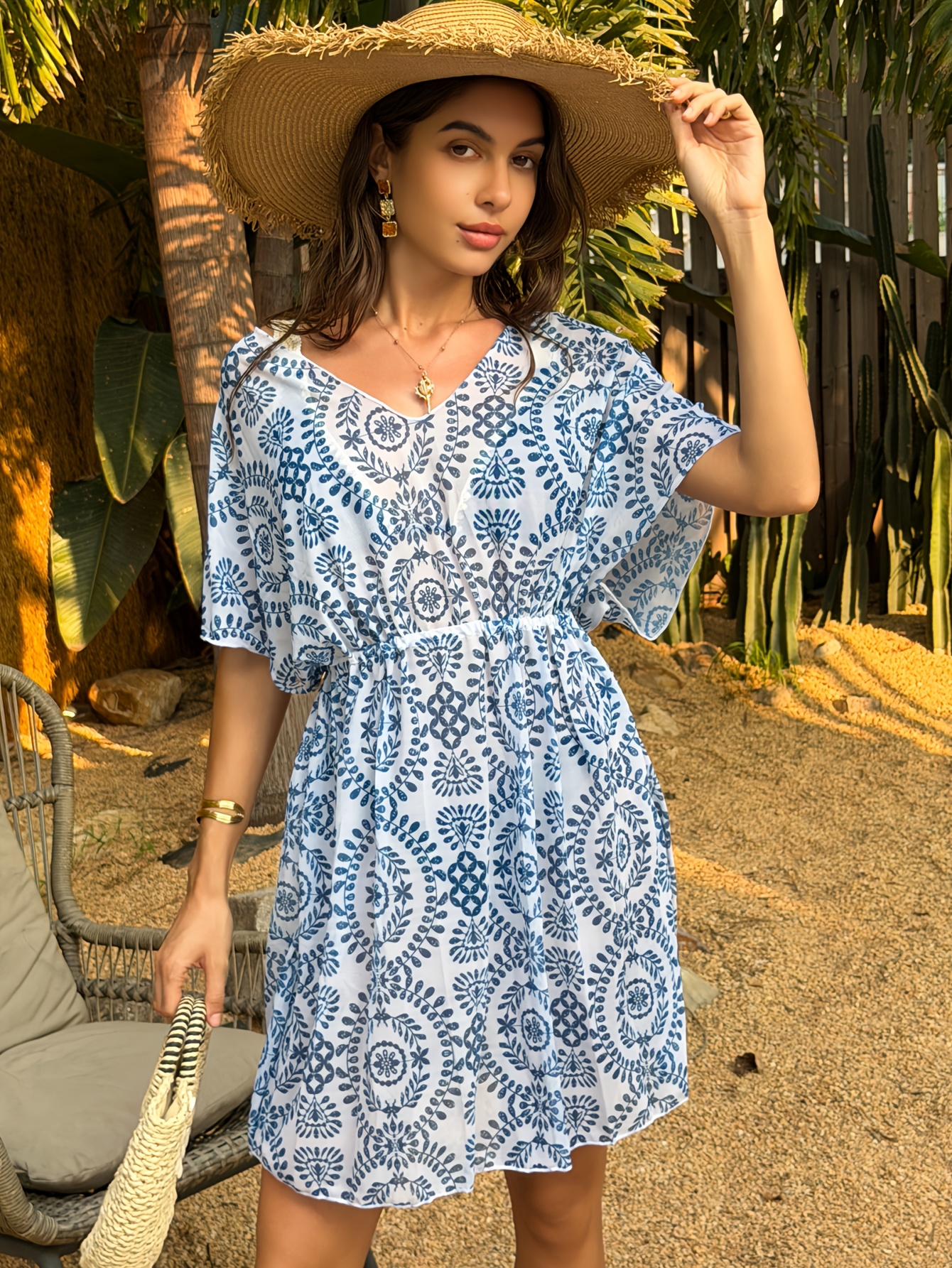 green sun dress - Qatar
