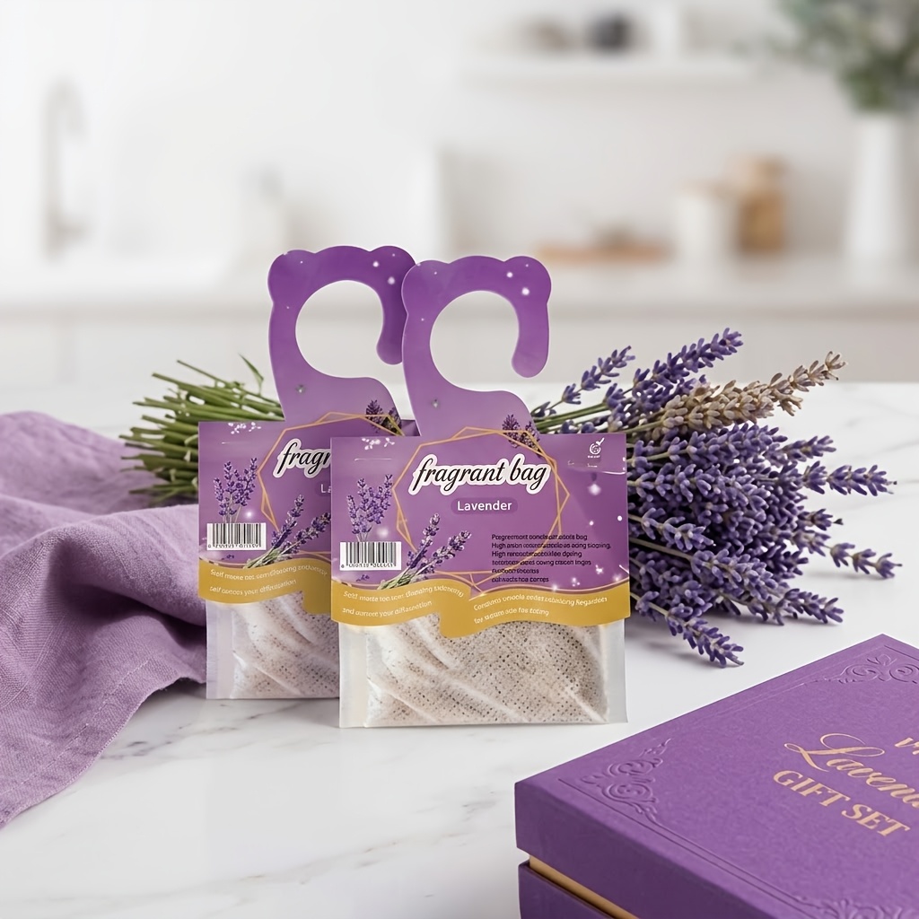 16er-Pack Lavendel-Duft-Schrank-Luftauffrischer-Hängetaschen, langanhaltender Duft, individuell verpackt, Blumenduft * für Raumduft, Weihnachten, Muttertag, Abschlussfeiern * Anlässe