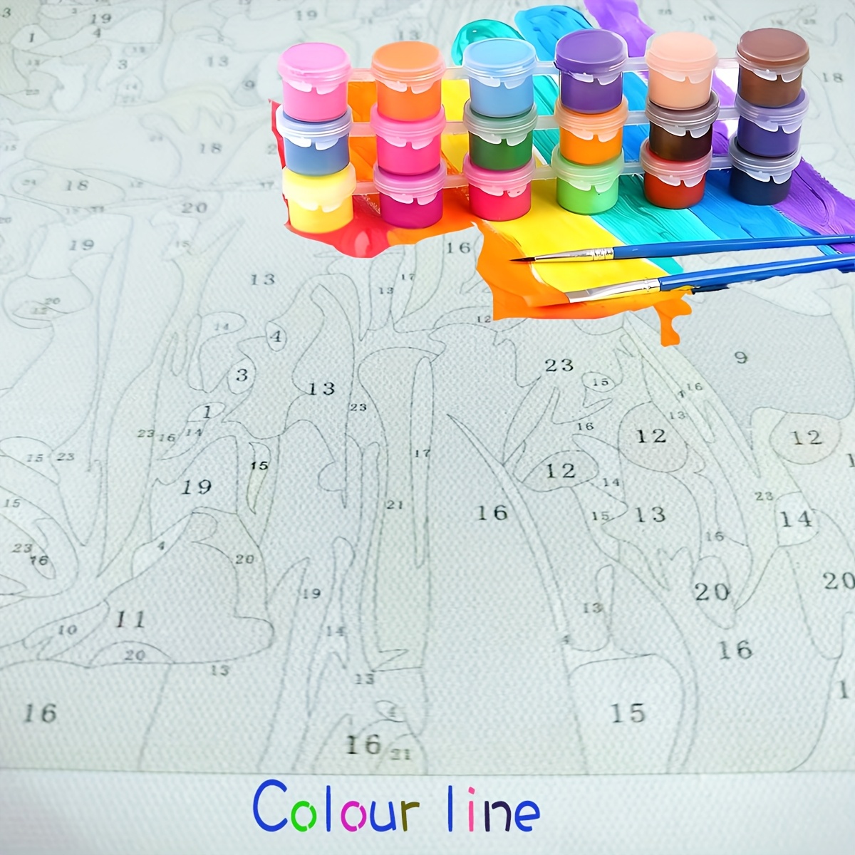 DIY Paint by Numbers French Bulldog Kit 39x50cm