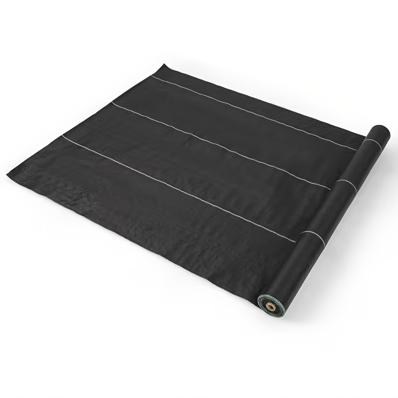 Image of Weed Control Fabric 30 To 60m², Weed Control Film With Guide Rails, Planting Ground Film, Ground Film Laying, Geotextile, Permeable, Tear-resistant, Pp, For High Beds (15x2m/25x2m/30x2m - 115g/m²)