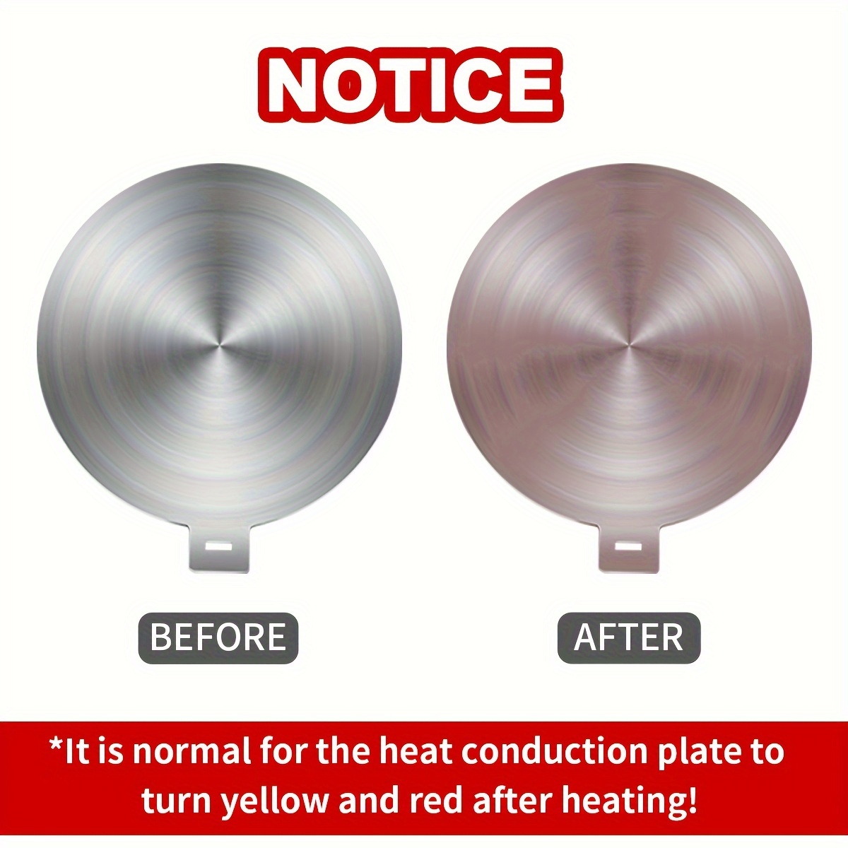 Exclusive A Single Piece Stainless Steel Heat Conduction Plate for Induction Cookers, Featuring a Detachable Handle And Designed for Defrosting And Heat Insulation. 18 A Single Piece Stainless Steel Heat Conduction Plate for Induction Cookers, Featuring a Detachable Handle And Designed for Defrosting And Heat Insulation.