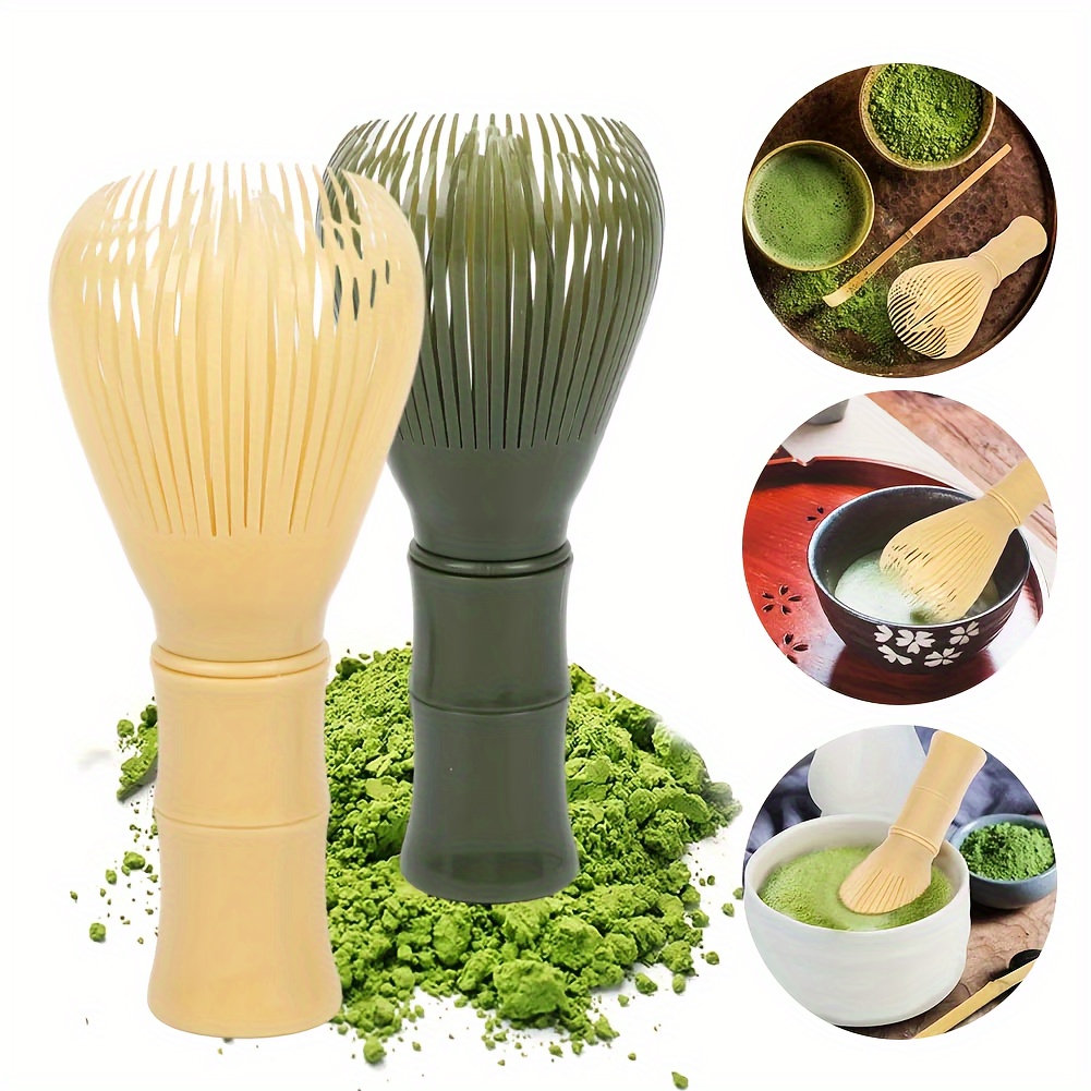 

Premium Matcha Green Tea Whisk - Durable Resin Chasen Brush With Stand, Easy-clean & Reusable, Perfect For Smooth