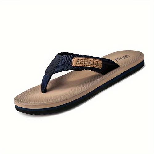 geweven band gezicht flip-flops heren zomer outdoor strand teen-poot sandalen high-end dikke ademende slippers