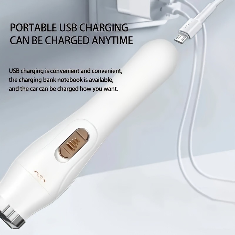 3 in 1 electric epilator set usb rechargeable face trimmer nose hair trimmer bikini armpit leg hair nose hair remover for men and women details 8