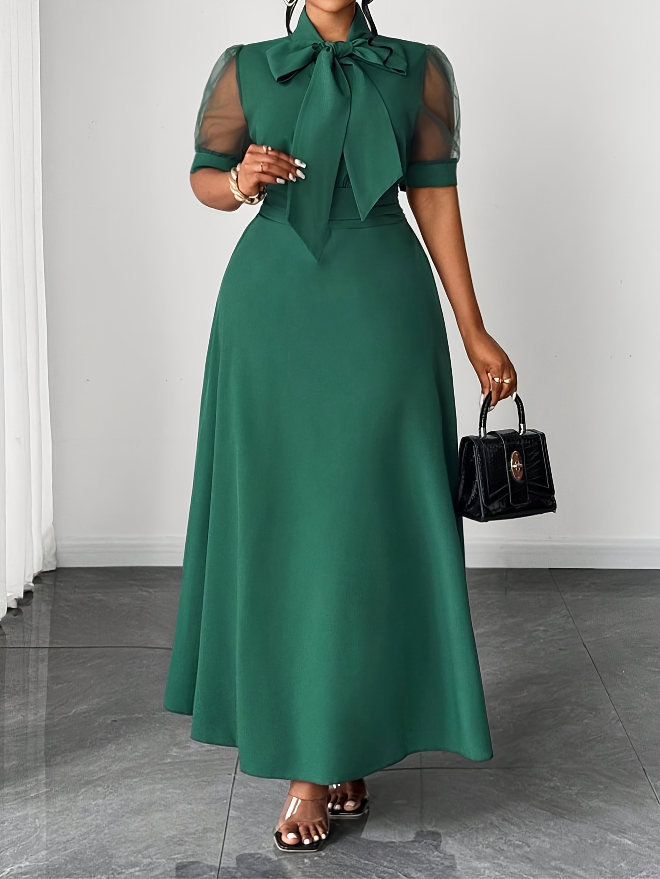 green dress temu blue dresses sold on United States casual plus size green dress