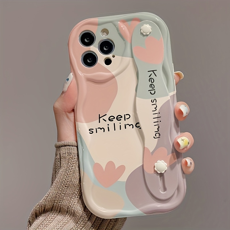 TEMU para Teléfono - Minimalista con Diseño de Corazones, Compatible con Iphone16Promax/15/14/13/12/11 Samsung Galaxy