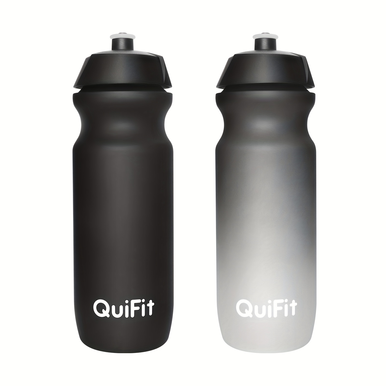 Sport Water Bottle 2 Pack, 750ml Squeeze Bottle, Leak Proof Dishwasher Bottles For Working Out, Fitness, Hiking, Outdoor Sports