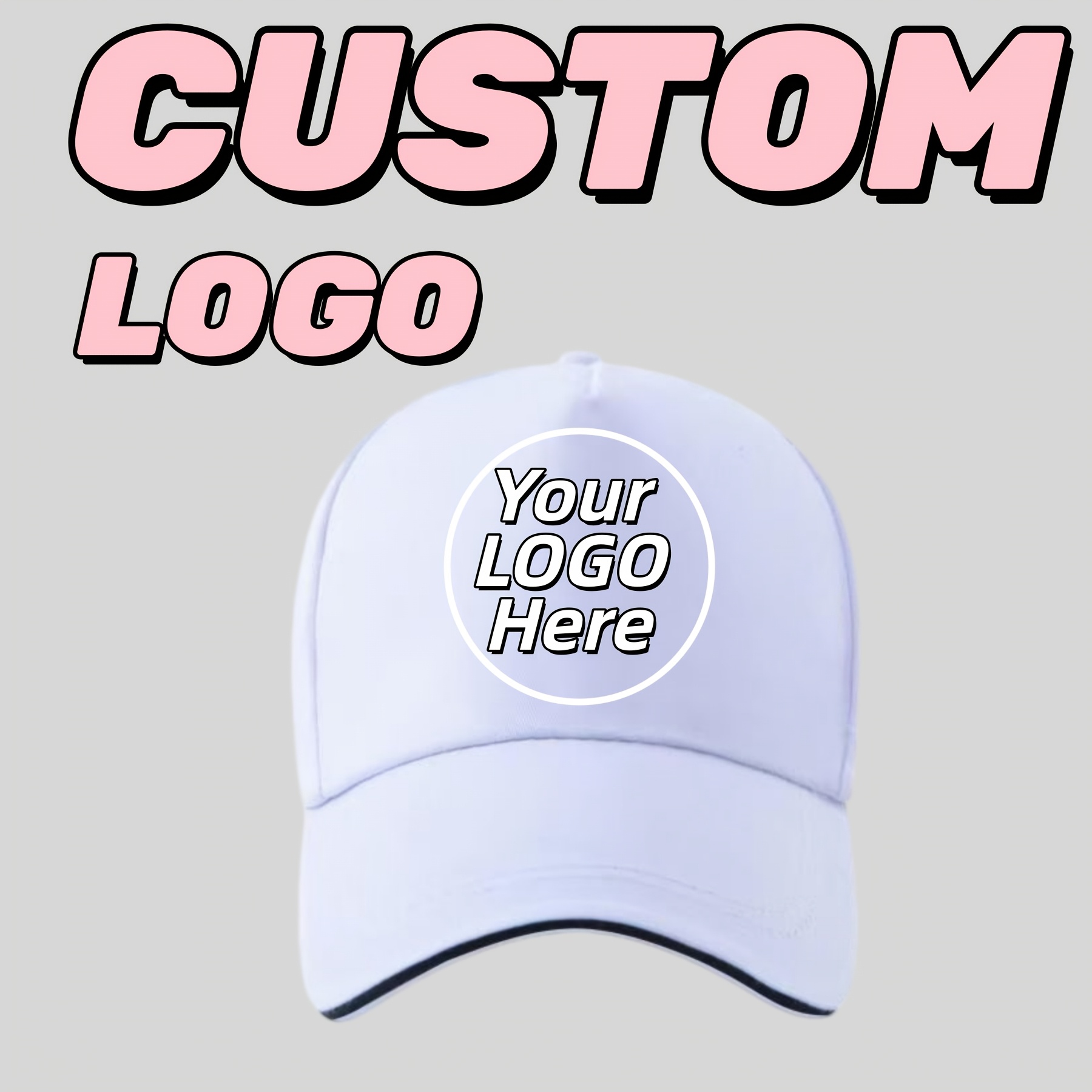 TEMU Cappellino da baseball personalizzato per - Cappellino snapback regolabile con stampa personalizzata/testo, e , regalo unisex per abbigliamento