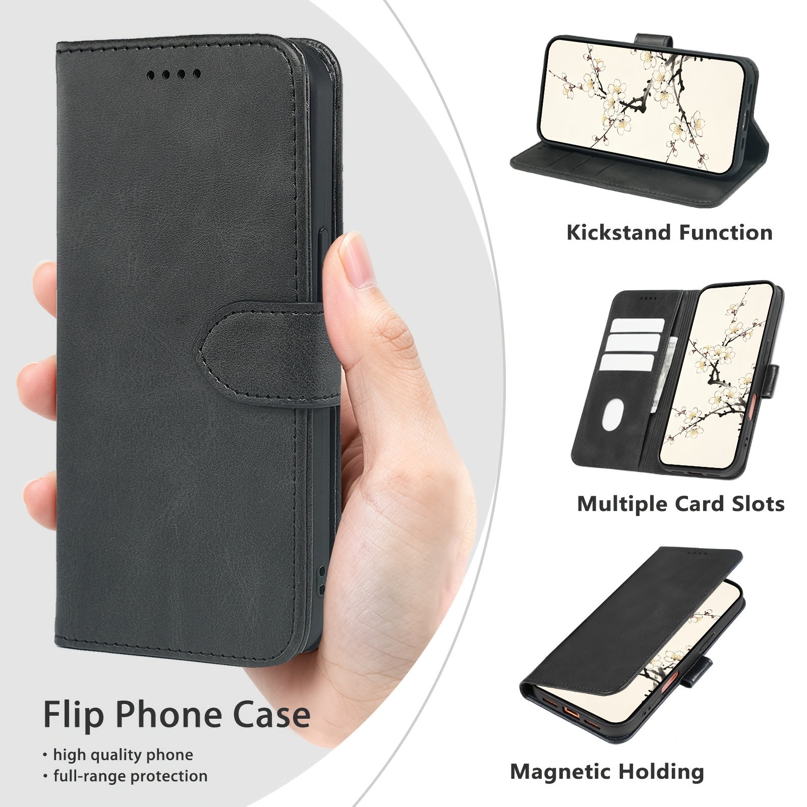 TEMU Phone Case: [compatible With Redmi Wallet Case]for Redmi 15c 4g/5g European Version/15c (height 171mm), Business Flip Cover Case, Phone Cover