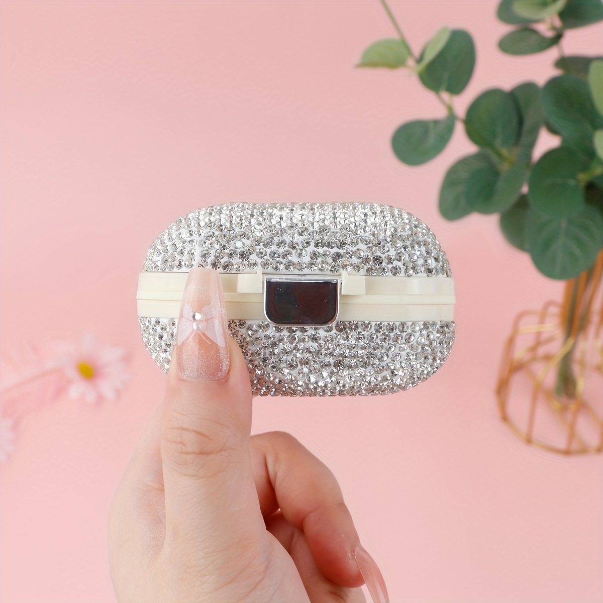 1pc elegante mini scatola organizzatrice gioielli glitter Temu Italy