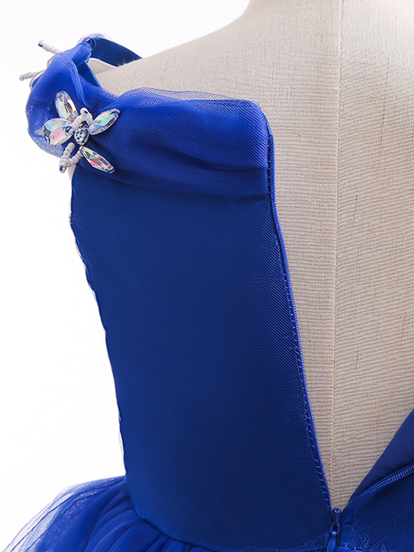 blue dress for baby girl Easter Egg And Ribbon Embroidered Scallop Dress – Classic Whimsy main image 0
