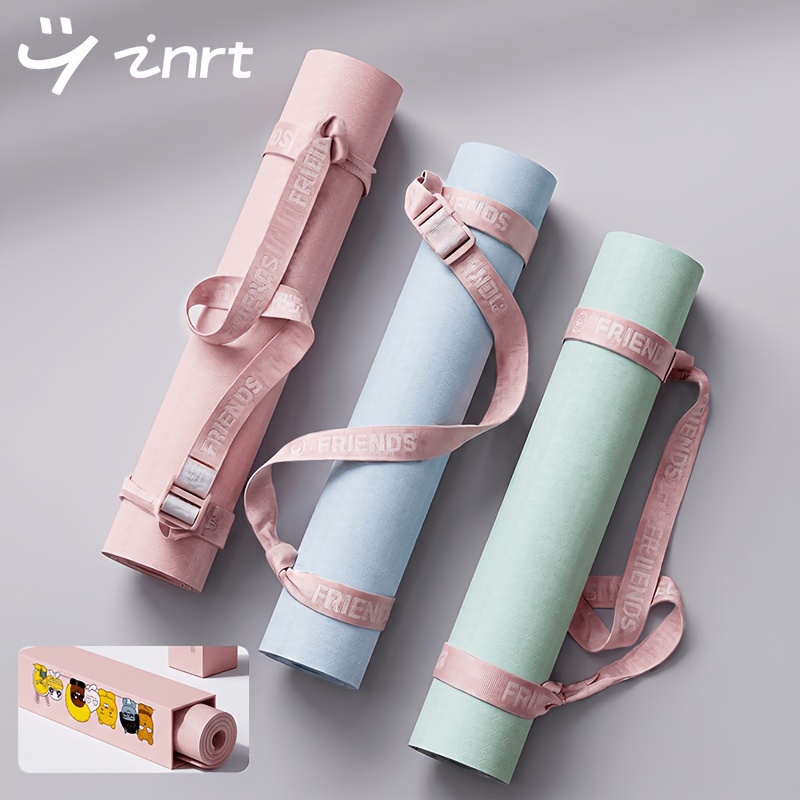 Yoga Mat - Premium 7mm Thick Exercise Mat, Anti-Tear Fitness Mat with Strap for Men & Women, Non Slip Pilates Mat for Ho