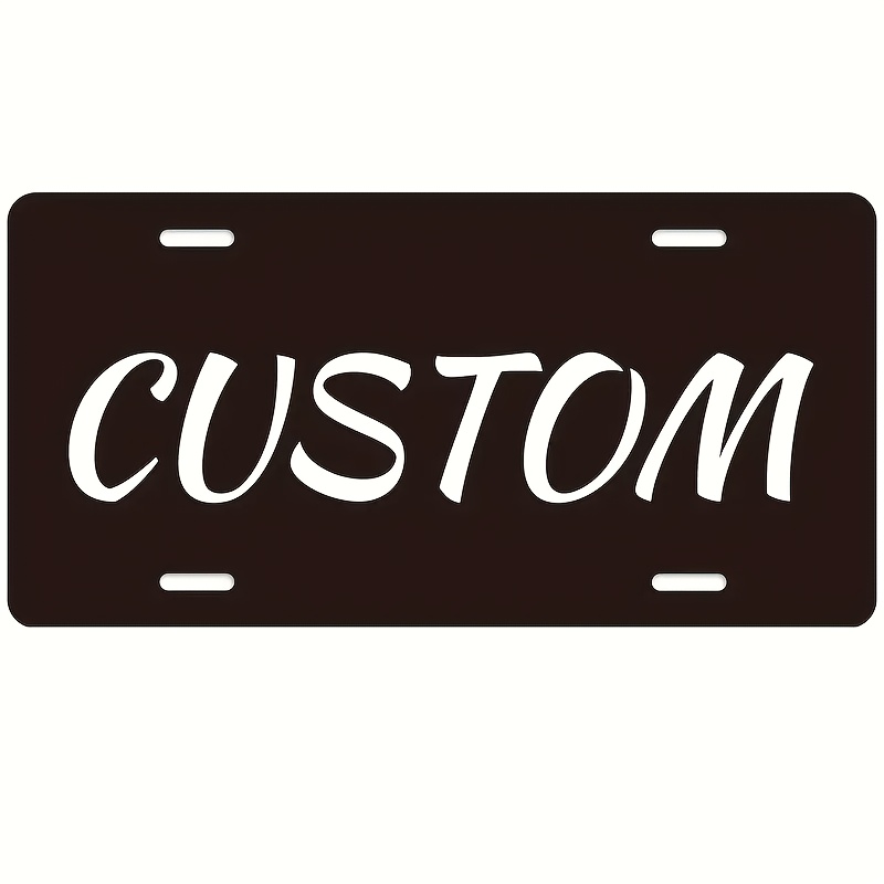 

1pc, Personalized Custom Aluminum License Plate, Contemporary Style, Military Theme, , Car Front Decoration, Add Your Text, Personalized Car Decor Tinsel Decor