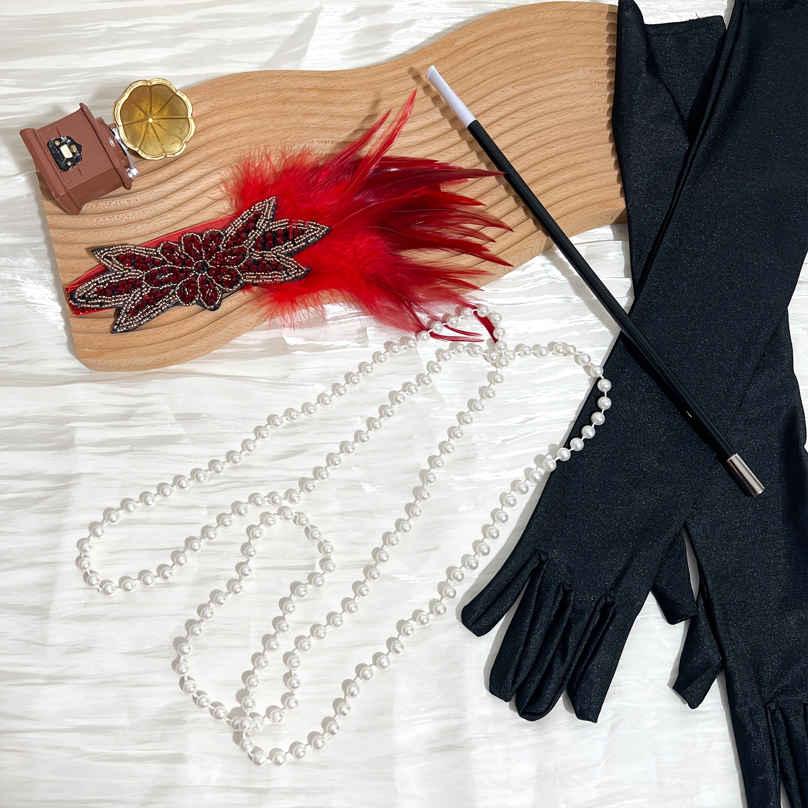 4pcs 1920s great accessories set women headpiece - Temu Mexico display picture 1