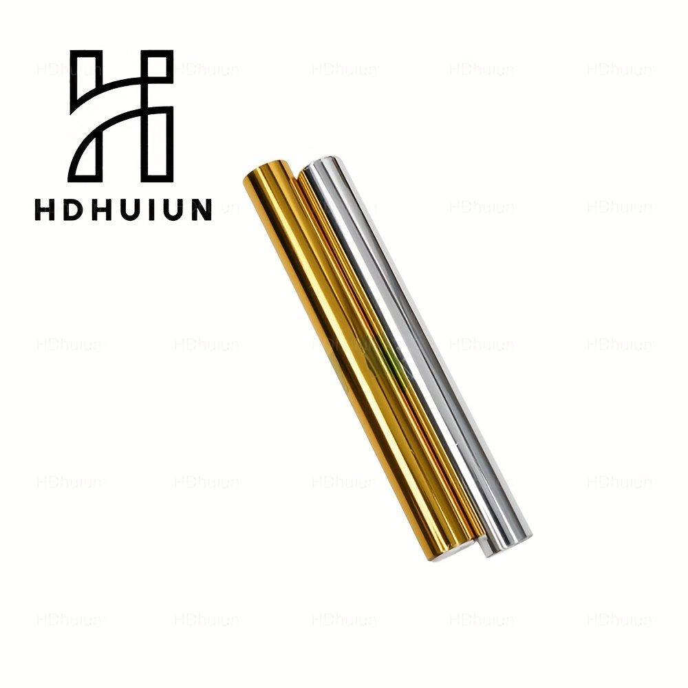 E-shop Folien Transfer Rollen Bündel für Cricut Folien Transfer Kit, 9.84Ft X 5In Goldene und Silberne Folienrolle für /Folienstift/Heißfolienstift, 2