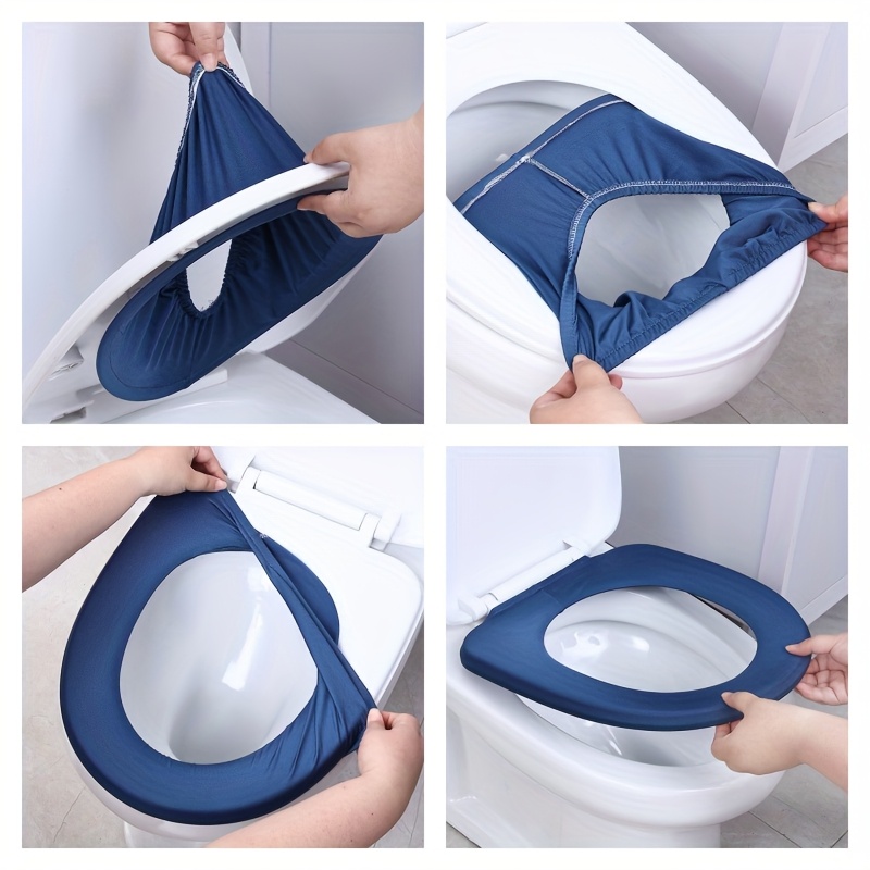Kathyboom Toilet Lid Cover Tank Lid Cover with Elastic Edge