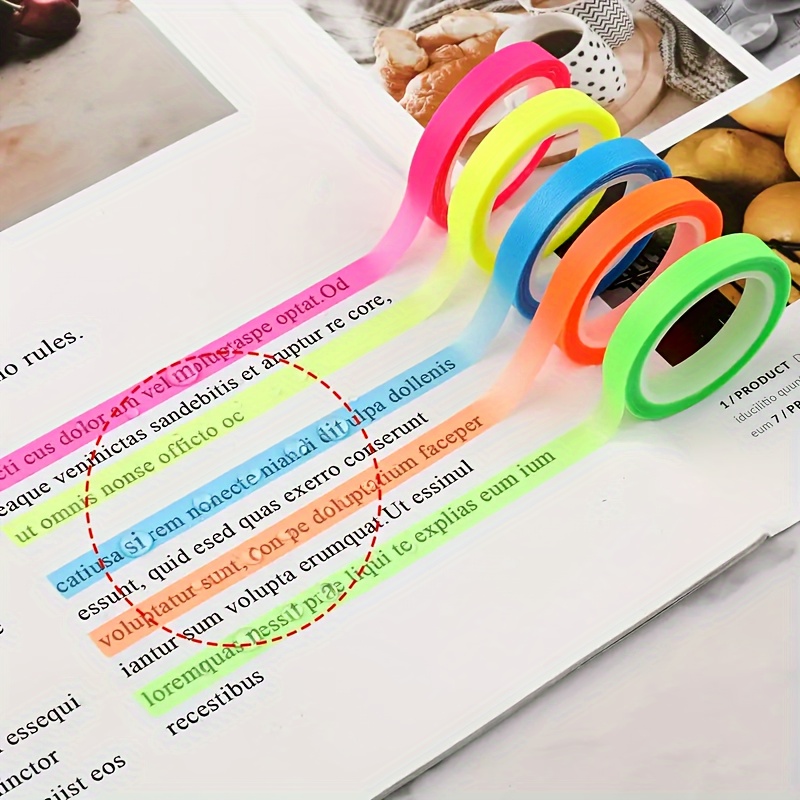 

Sign Sticker Tape, Fluorescent Decorative Tape, Suitable For Text Decoration, Diy Text Decoration