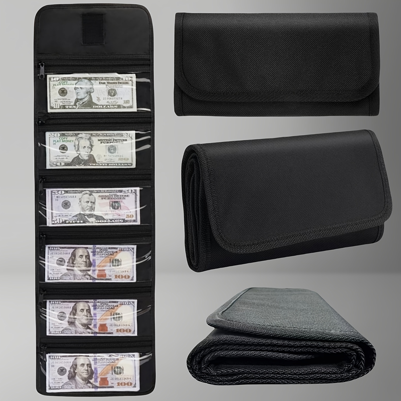 

Casual Oxford Wallet, Polyester With Nylon Lining, Closure, Zip Pocket Cash And Organizer, Hand Washable, , Small With And Coupons Storage