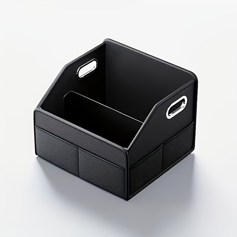 Large Capacity Car Trunk Storage Box, Multi-functional Foldable Organizer, Vehicle Storage Container With Compartments