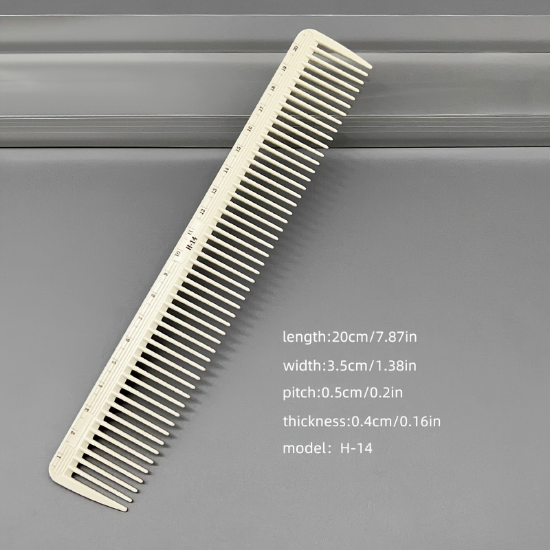 TEMU Peine de Corte para Peluquería, Especializado en Barberías con Diseño , Capacidad, Peine de de Material Resina PC Duradero