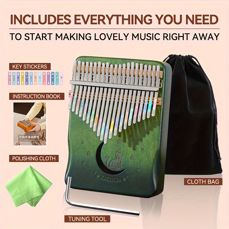 21键拇指琴 初学者友好型手指钢琴 女生易学乐器 生日礼物 音乐工具 商品详情 3