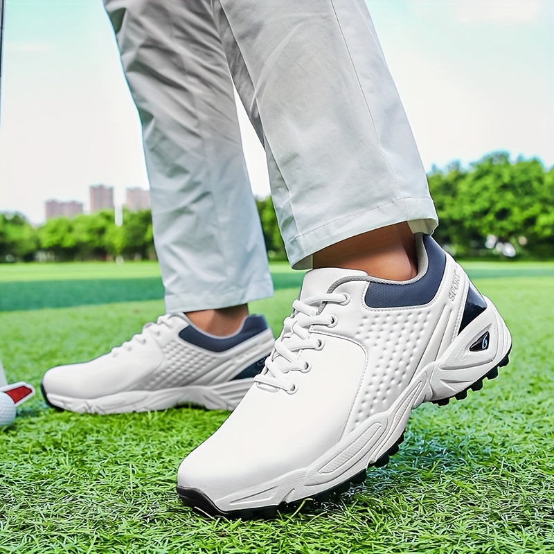 Men's Trendy Professional Golf Shoes, Comfy Non Slip Casual Durable Lace Up  Sneakers For Men's Outdoor Activities