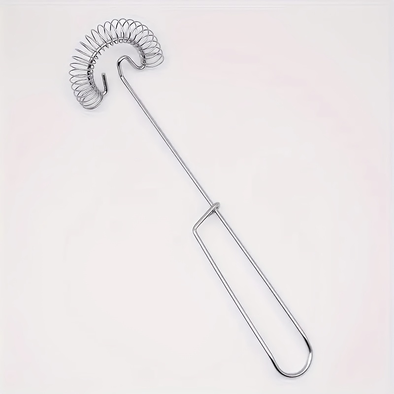 E-shop 1 Stück Edelstahl-Feder-Ei-Schäler - Handheld-Milch-Schäumer & Backwerkzeug mit ergonomischem Griff, langlebiges Küchengerät zum Schäumen von