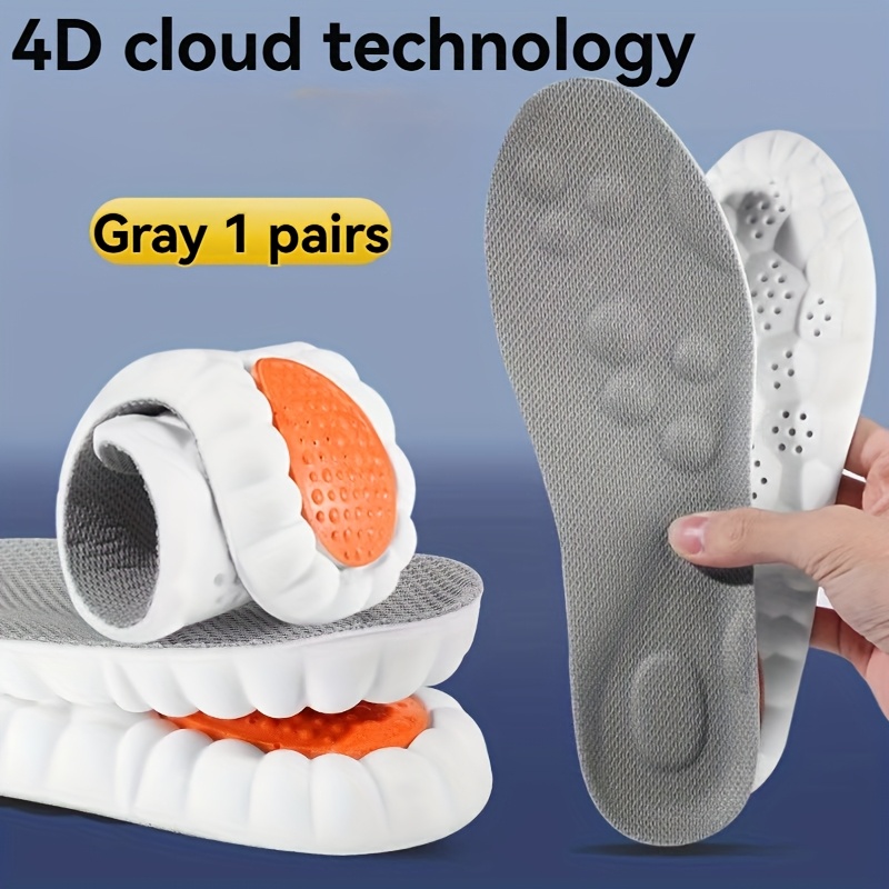 TEMU 1 di Cuscinetto Memory Cloud 4D, Supporto , Morbide e Confortevoli, Memory Bounce, Sportive Premium per Prolungata Postura , Adatte per Scarpe