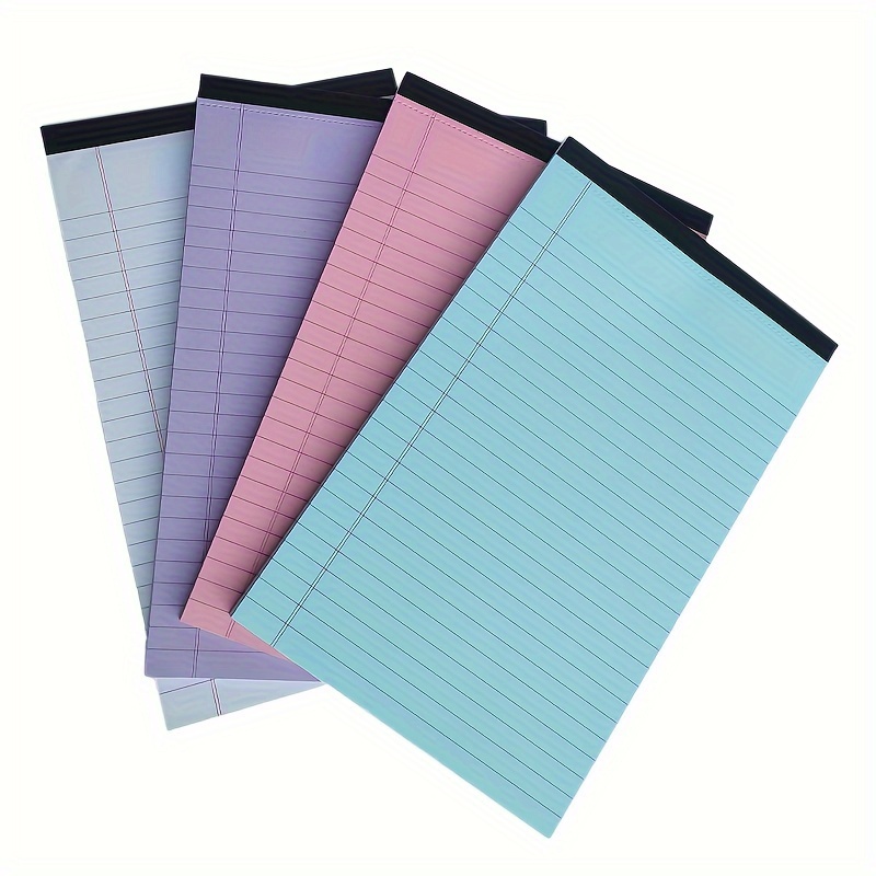 

4pcs Notepad Lined Notepad Writing Pad 50 Sheets Each Multicolored Perfect For School Offices