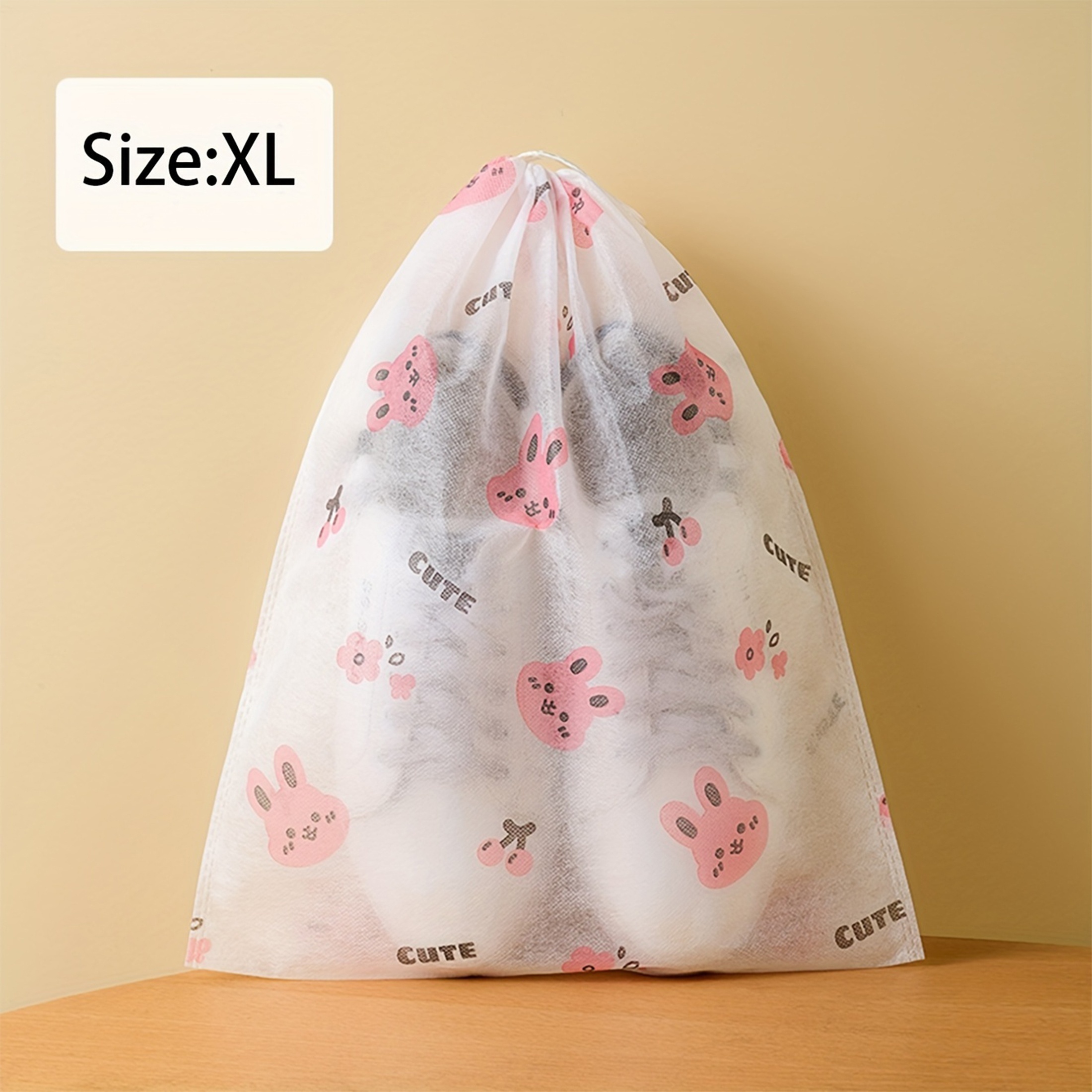 Image of 10pcs Shoe Storage Bags, A Magic Weapon Against Dust And Yellowing! Made Of Non-woven Fabric, Easily Protect Your White Shoes. Large Or Small Shoes, Perfectly