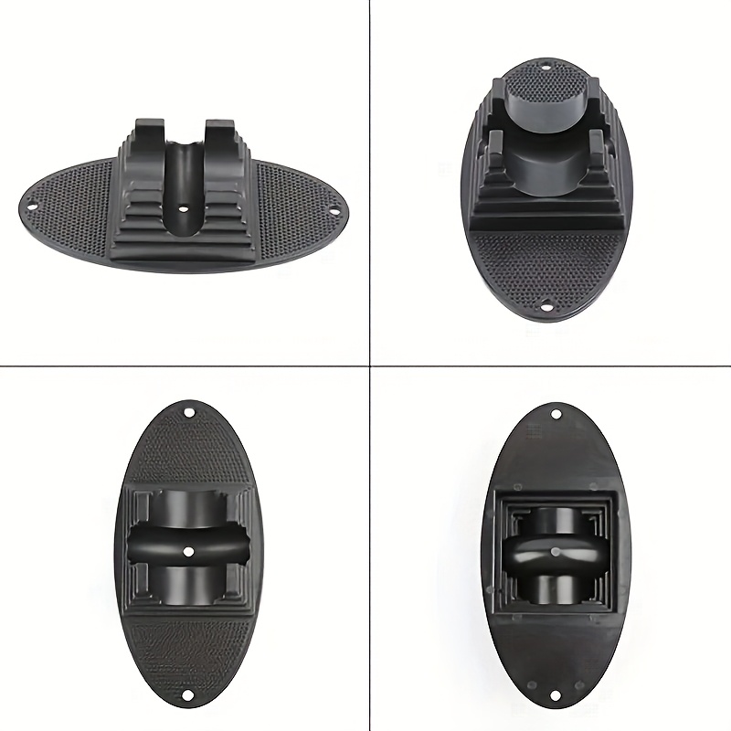 Image of 1pc Heavy-duty Abs Scooter & Bicycle Wheel Clamp Stand - Adjustable Anti-slip Base, Fit For Most Wheels, Black Outdoor Sports Equipment Rack For & Space- Storage, Design, Sturdy Construction