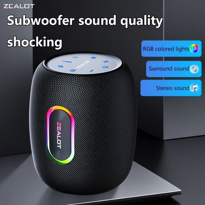 ZEALOT S64 50W RGB Home Speaker with 7200mAh Battery