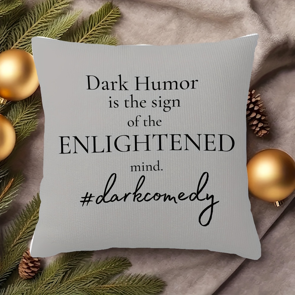 item picture 1pc pack 2d flat printed multi specification double sided pillowcase dark humor   pattern of the   heart suitable for sofa bedroom outdoor and living room decoration pillow insert not included ysx1029bz392 2d   18 18