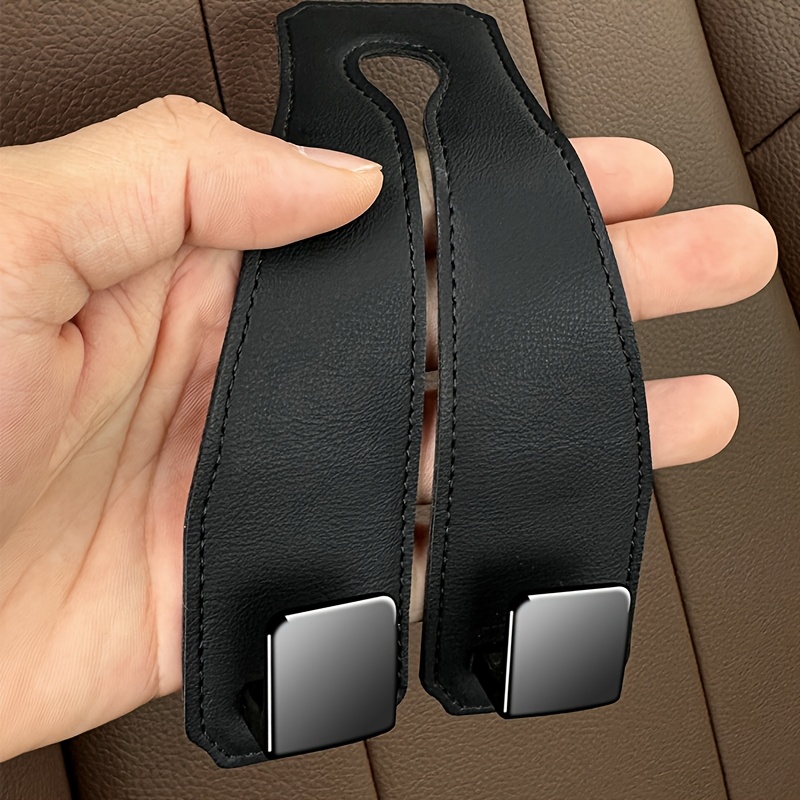 1 Car Interior Hook Rear Metal Double Hook Car Hook Hanging Seat Back Storage Car Hook, Suitable for Most Cars