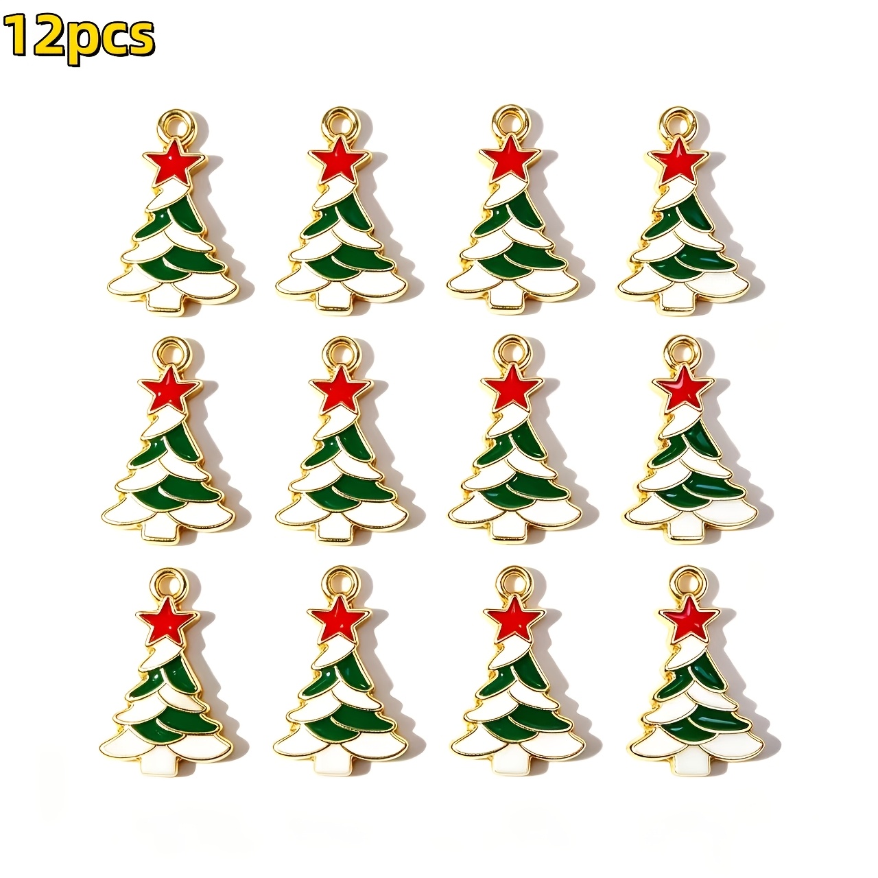TEMU 24pcs/12pcs Nouveaux Ornements de Sapin de Noël en de Haute Qualité, Pendentifs. Convient pour les Articles de Fête, les Articles de Fêtes.