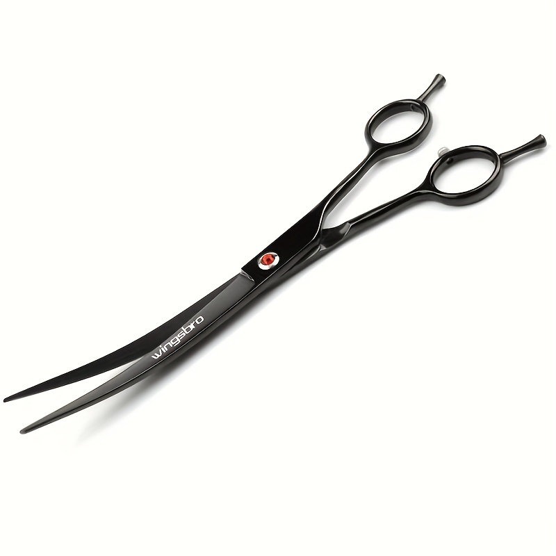1pc Dog Curved Grooming Scissors, Suitable For Pets Cats And Dogs, Wingsbro 7 Inch Professional Curved Pet Grooming…: retailer-supplied image