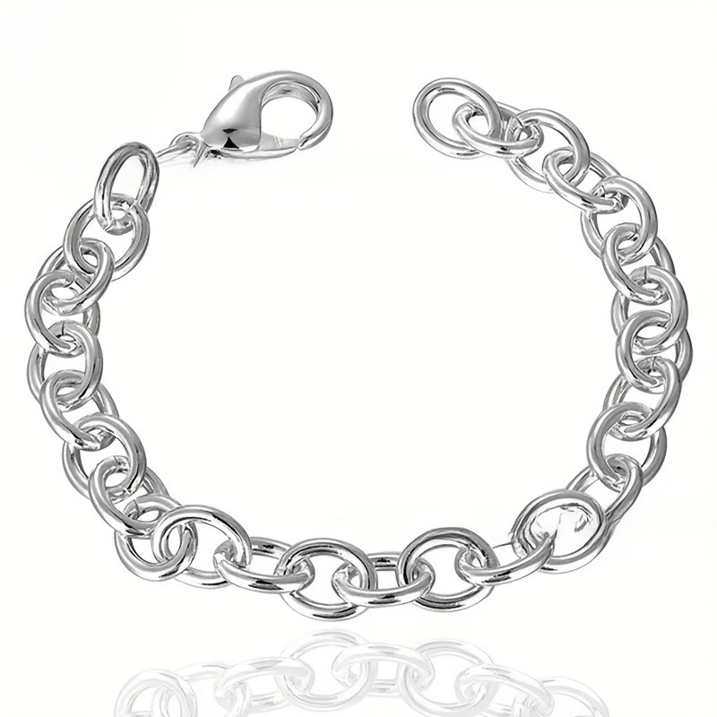 Light Women's Silvery Stainless Steel Bracelet