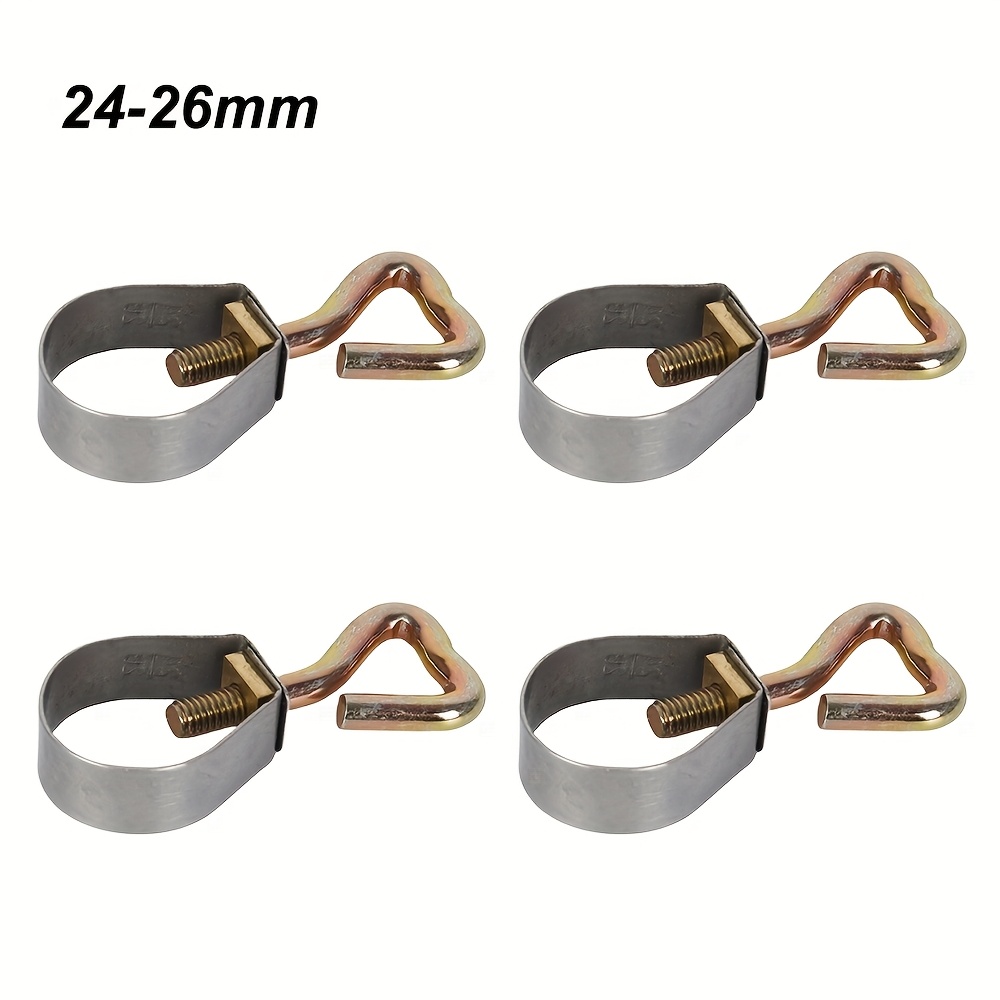 E-shop 4 Stück Markisenstangenhalter 21-26mm Verstellbare Campinganhänger Wohnmobil Zeltklemmen