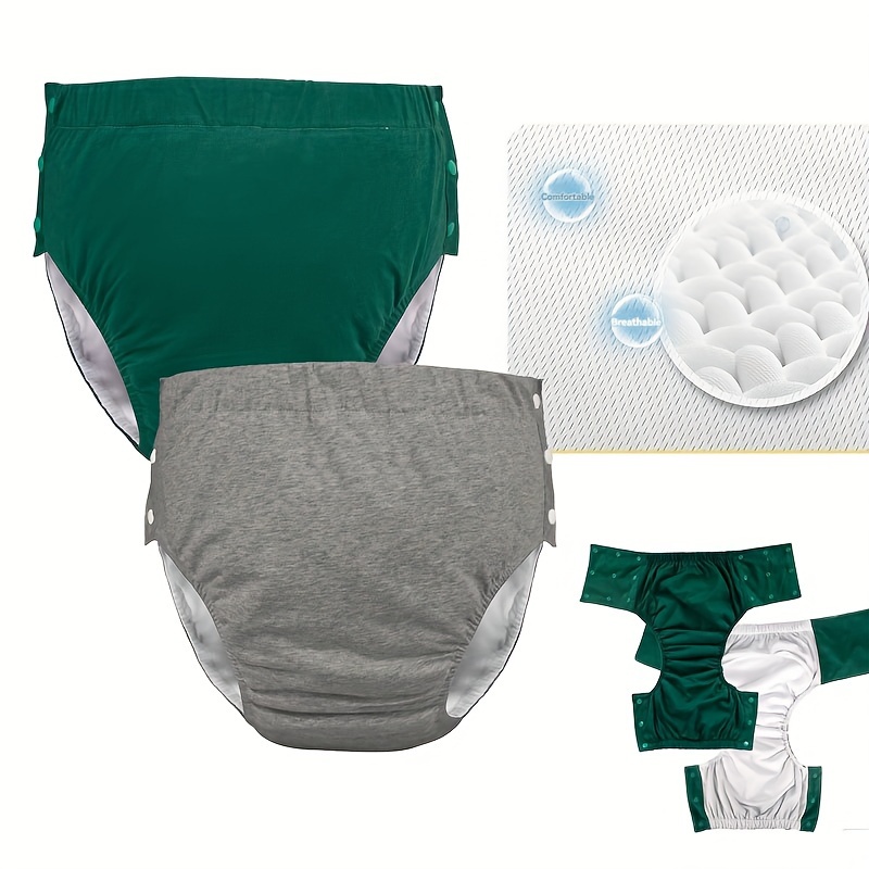 Adult Children Cloth Diaper Pants Elderly Underwear Washable Reusable  Diapers