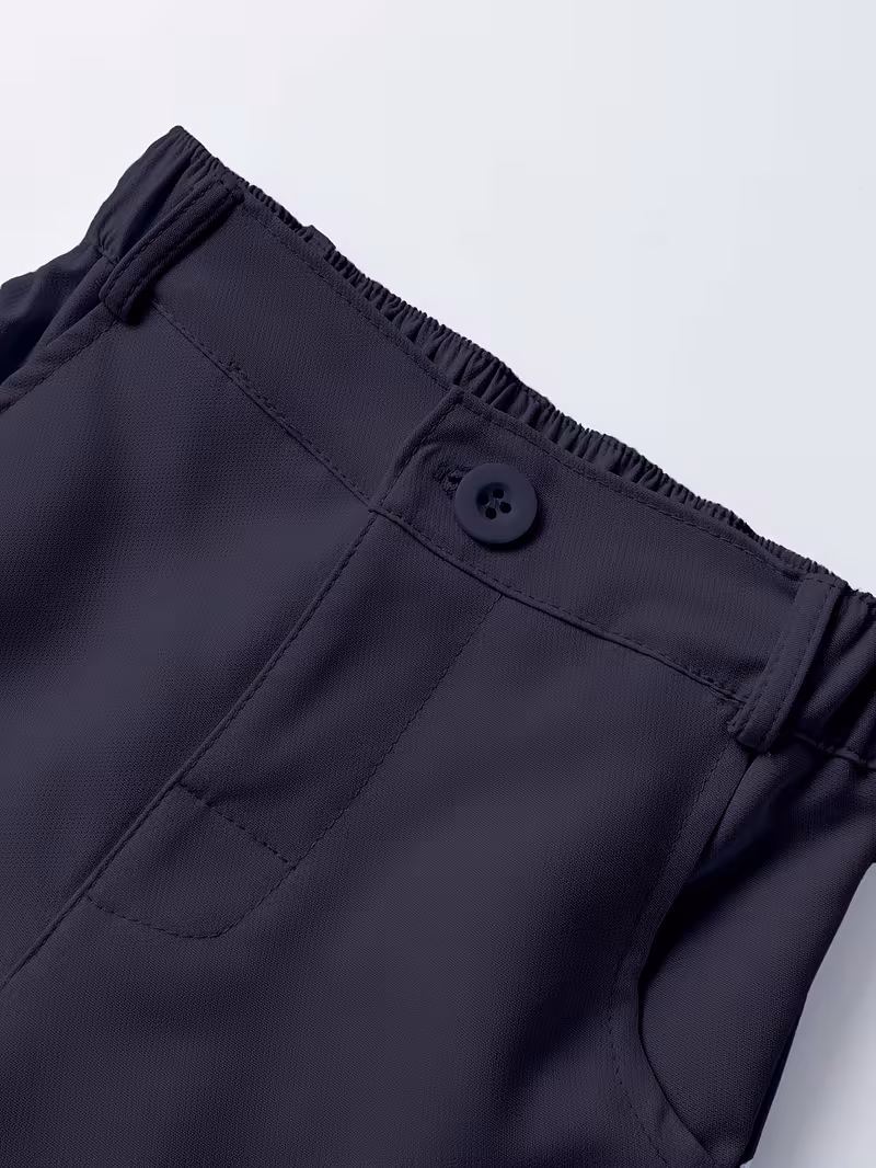 the three piece set of a shirt made of 65 and 35 bamboo rayon and pants and a of 95 and 5 bamboo rayon this infant outfit features a shirt vest and pants with a bow tie navy blue 3