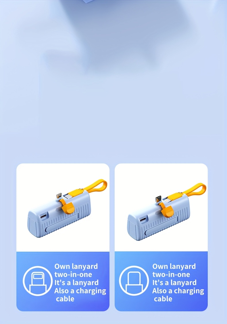 BYGP Mini Chargeur Portable 5000mAh, Batterie Externe Ultra-Compacte de Voyage pour Téléphone Portable, Compatible avec iPhone 15/14/13/12 Pro Max/iPad Pro/pour for Samsung Android etc., Banque d'Alimentation de Poche d'Urgence, Batterie de Secours Mobile USB, Cadeau