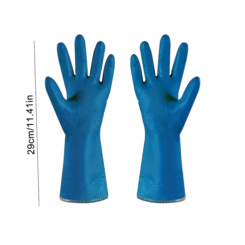 kitchen gloves for dishwashing warm lined household laundry gloves for autumn and winter Product details 0