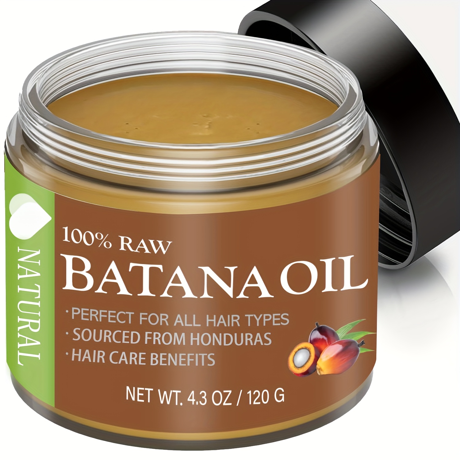 TEMU Honduras Batana Hair Oil - Smoothing And Moisturizing For Dry Hair, For Moisturizing Scalp And Hair Care, Suitable For All Hair Types - 4. 2oz.