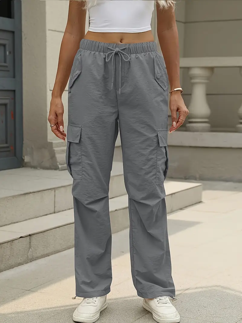 Pantalones Cargo Para Mujer - Pantalones De Combate Cómodos Con Múltiples Bolsillos, Ideales Para Senderismo Y Diario