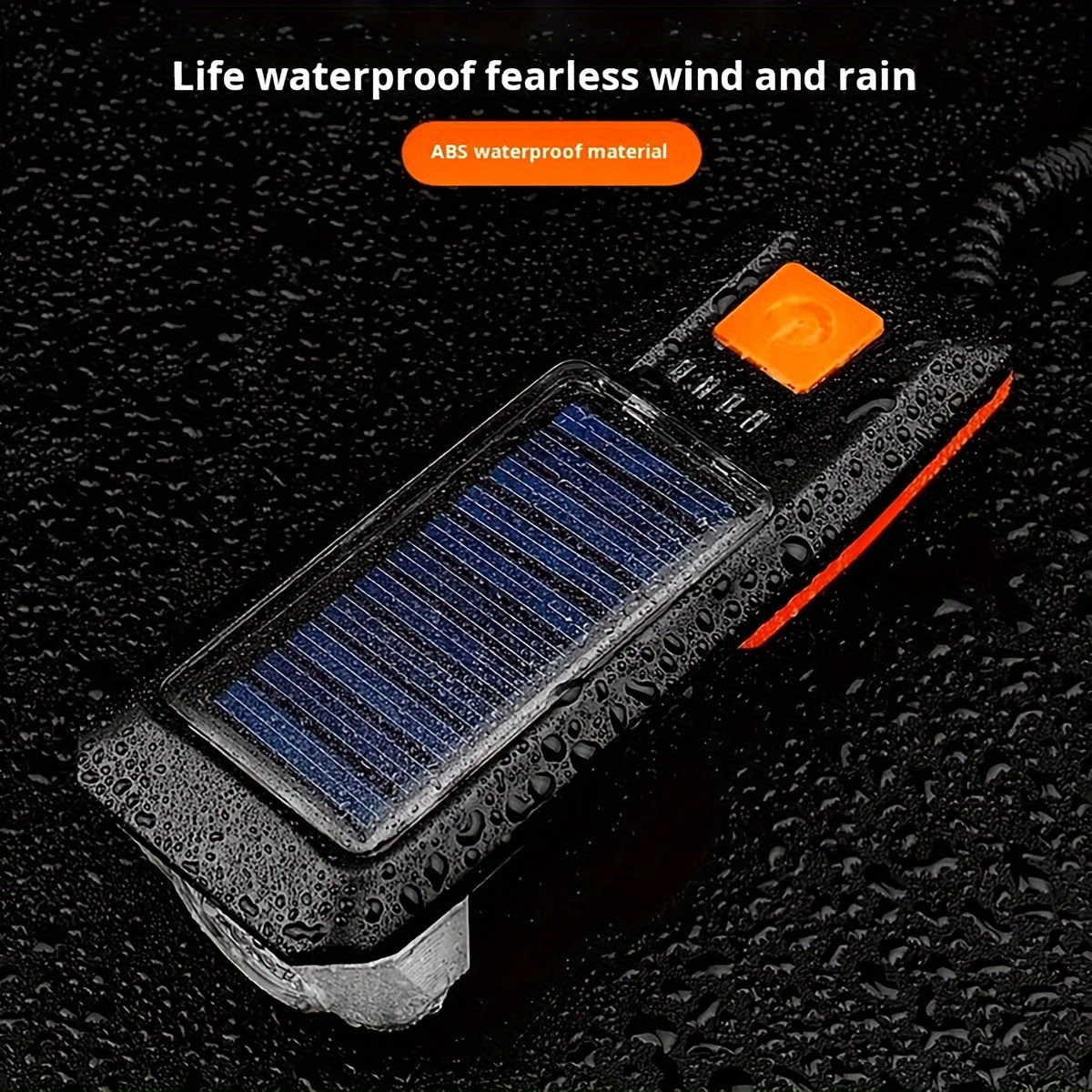 1pc Solar Powered Bicycle Horn Light With Power Indicator, T6 Bright LED Front Light, USB Rechargeable, High-Decibel Horn, Multiple Light Modes (350/200 Lumens)