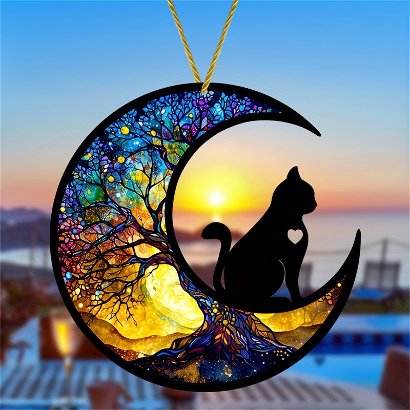 

Cat 7.8''x7.8'' - Hanging, For & Decor, For Mom, , And