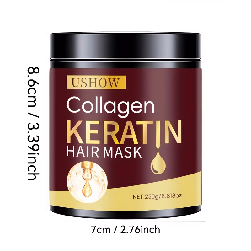 250g original protein hair mask nourishes dry and damaged hair in keratin collagen anti split ends and anti breakage s Product details 2